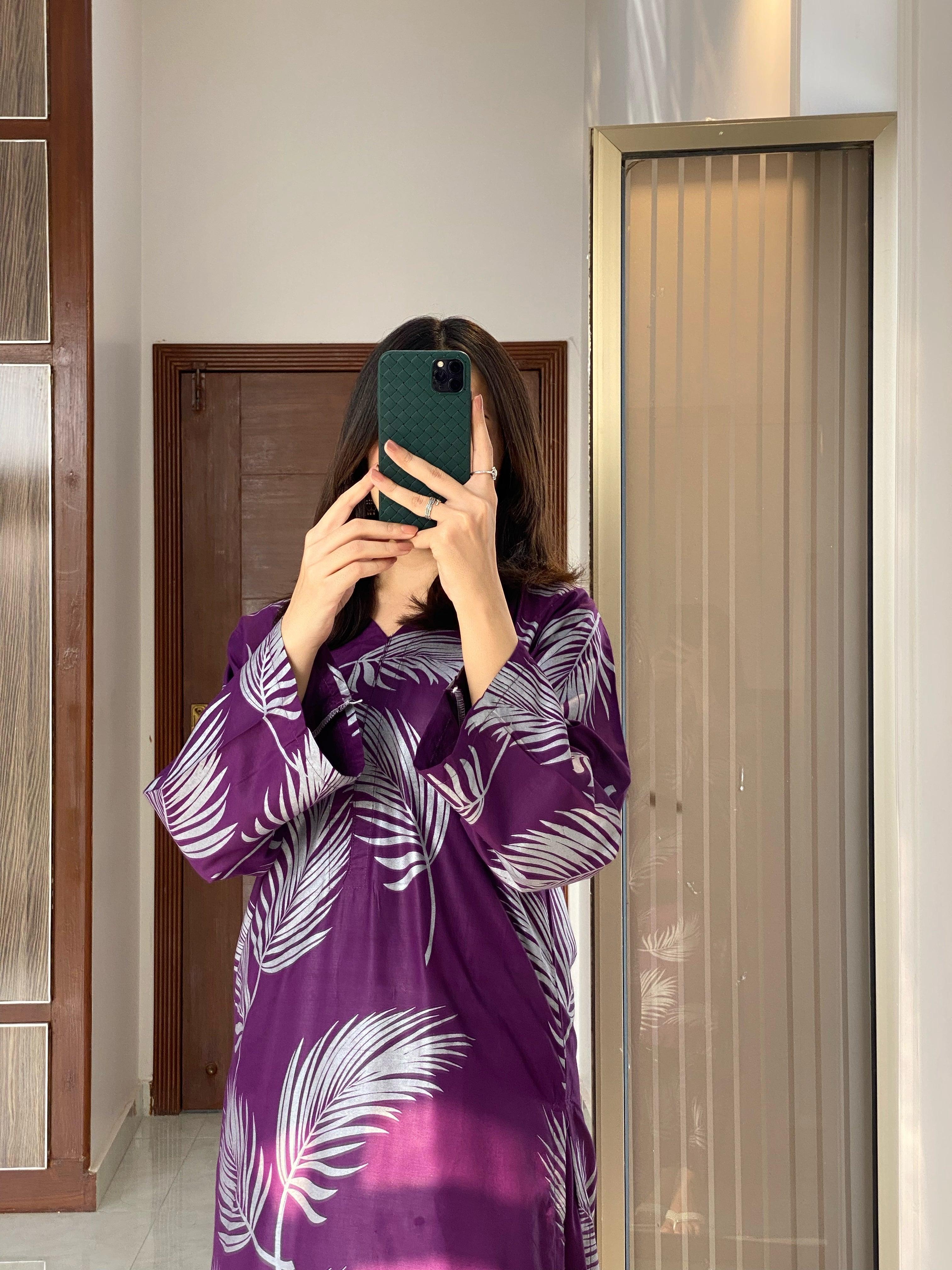 2 PIECE - FEATHER PRINT SUIT - Alifneesaz