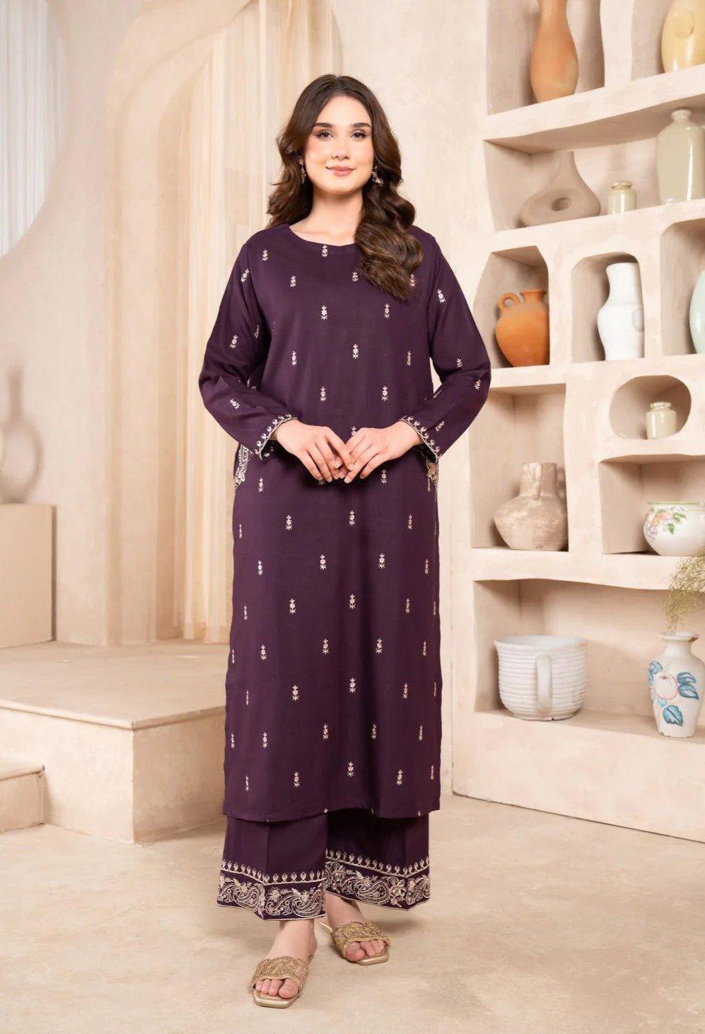 2 PIECE - IRIS EMBROIDERED SUIT - Alifneesaz