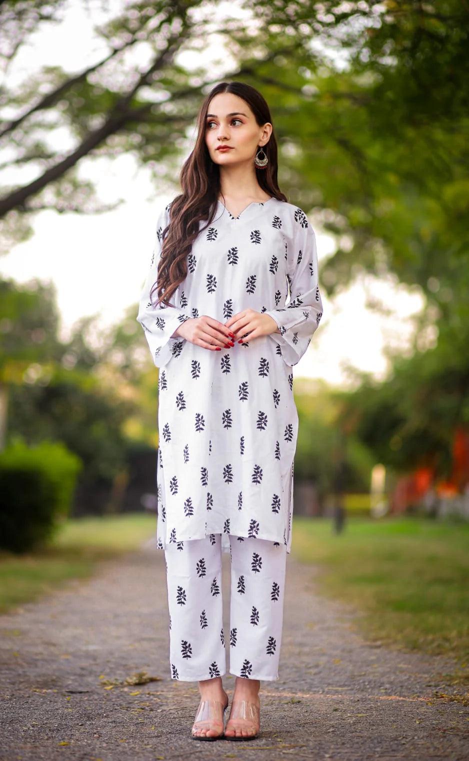 2 PIECE - SALEHA PRINT SUIT - Alifneesaz