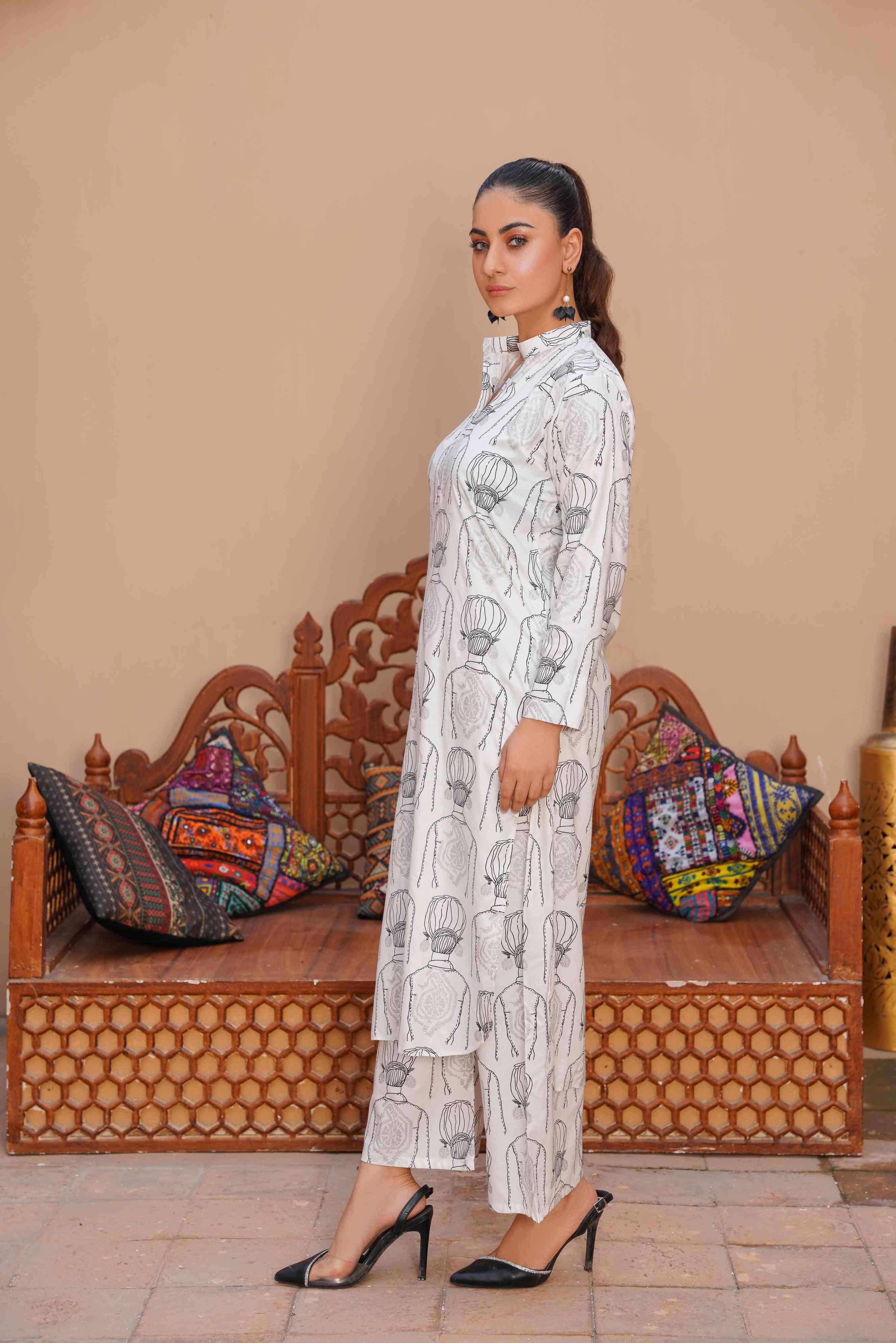 2 PIECE - ILMAS PRINT SUIT - Alifneesaz