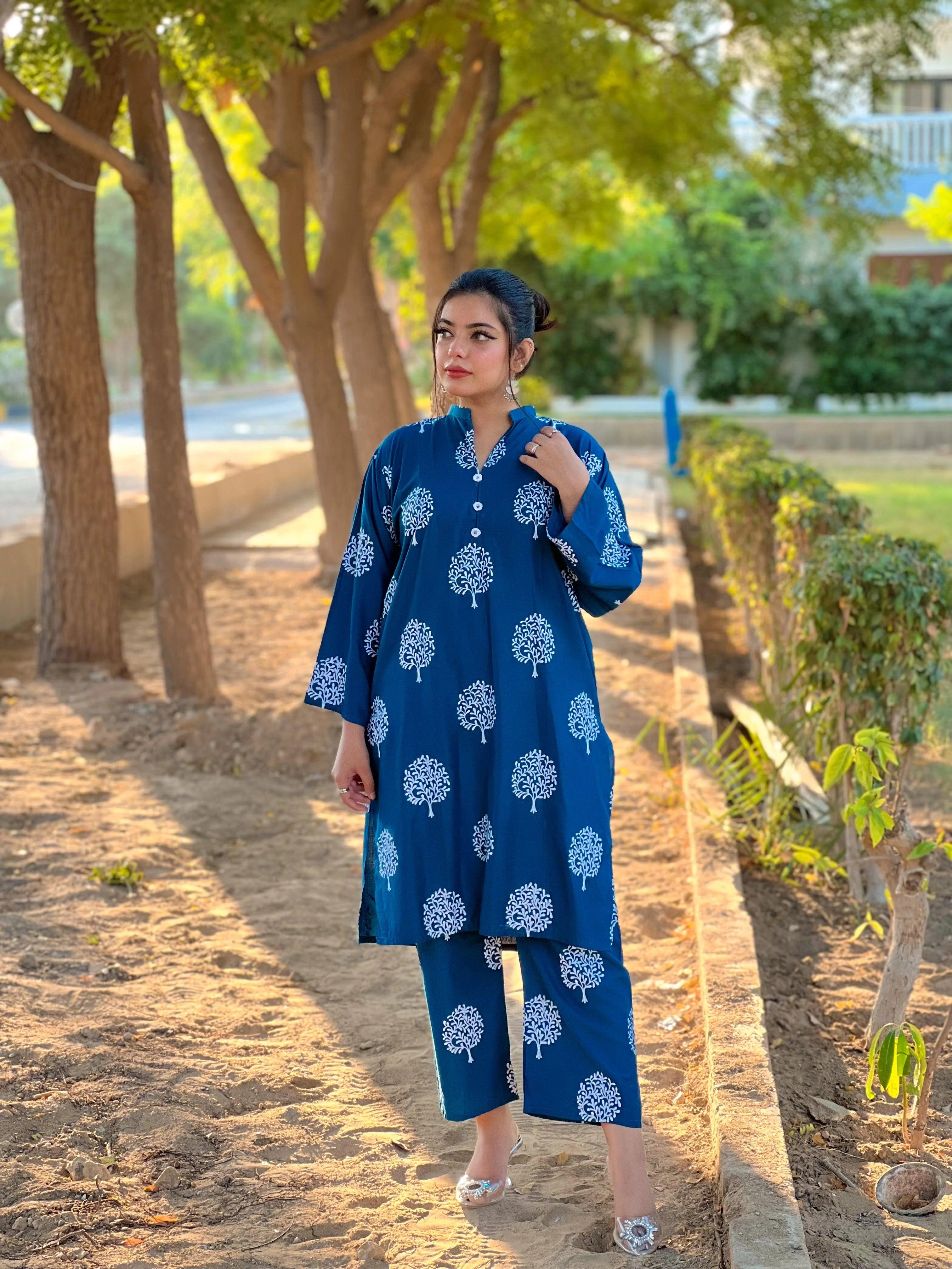 2 PIECE - TREE PRINT SUIT - Alifneesaz