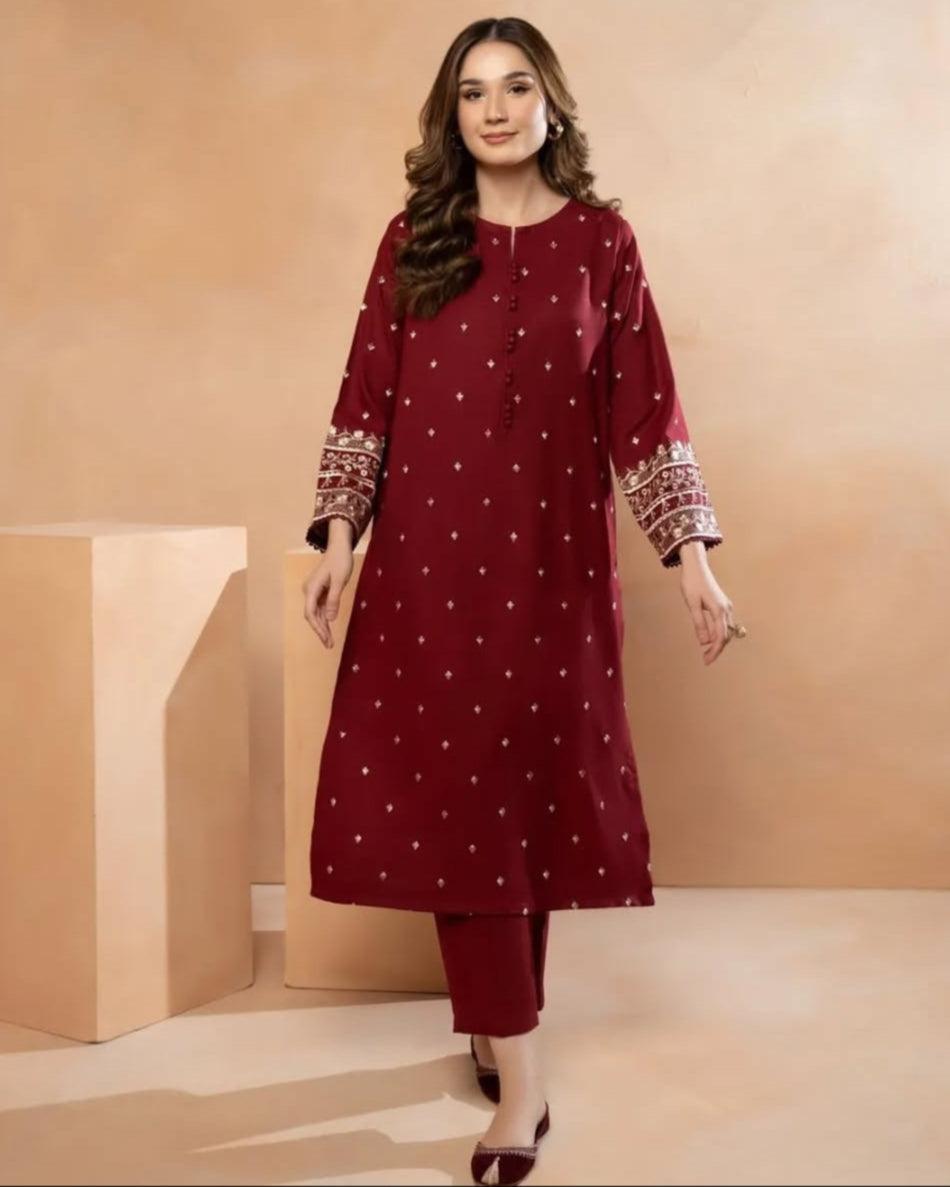 2 PIECE - HASEENA EMBROIDERED SUIT - Alifneesaz