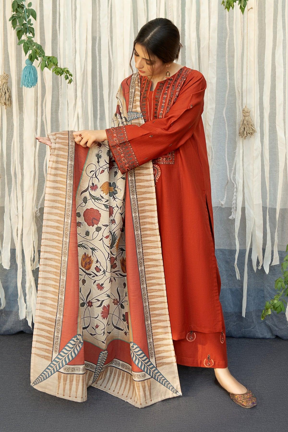 3 PIECE - AYAT EMBROIDERED SUIT