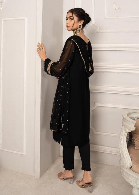 3 PIECE - HANIA EMBROIDERED SUIT - Alifneesaz