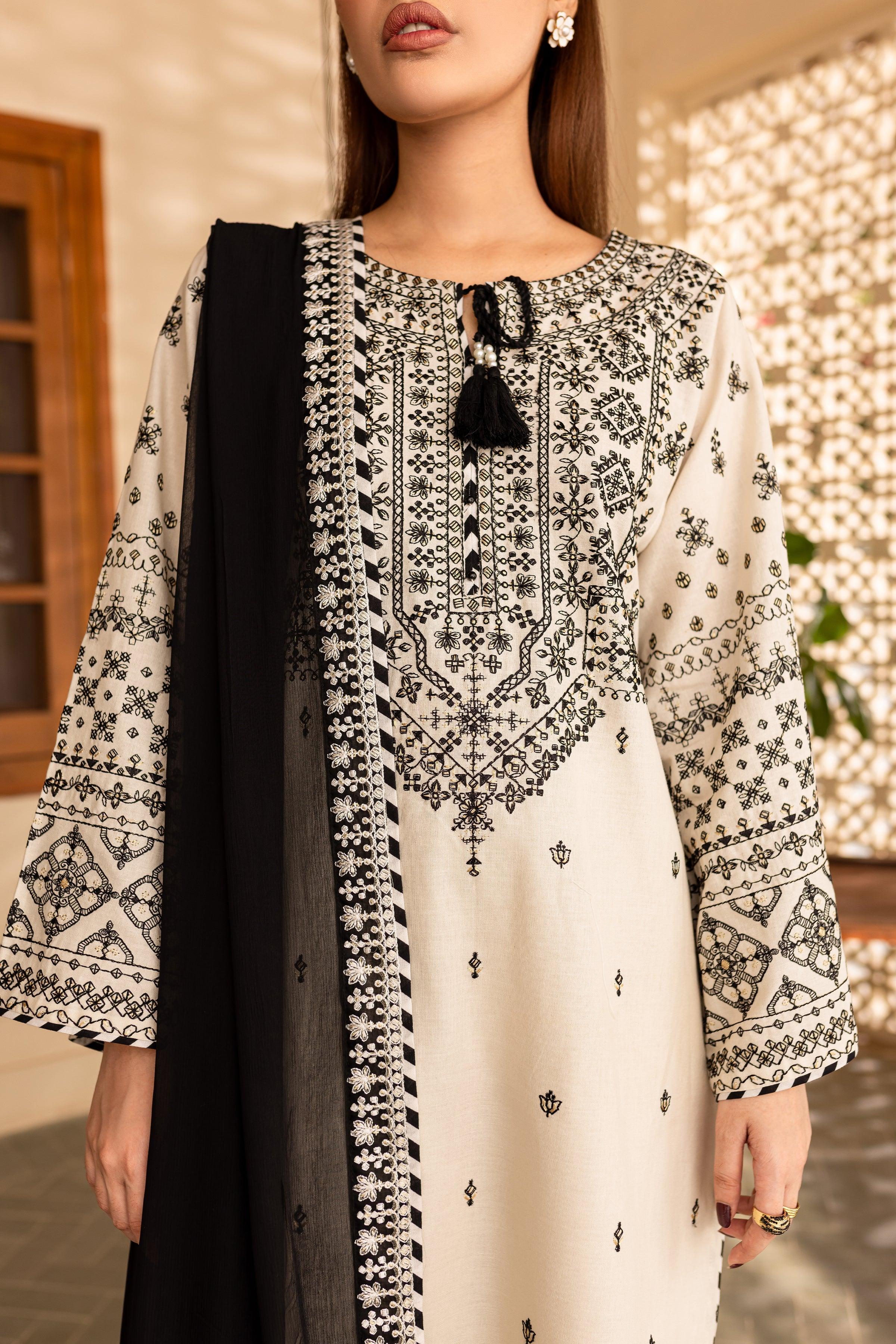 3 PIECE -  ARFA EMBROIDERED SUIT